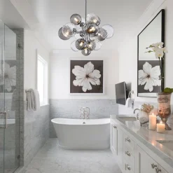 (OpenBox) Cluster Glass Globe Bubble Chandelier 23.6