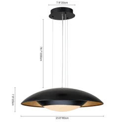 (OpenBox) Contemporary Dimmable Wide UFO LED Pendant Light