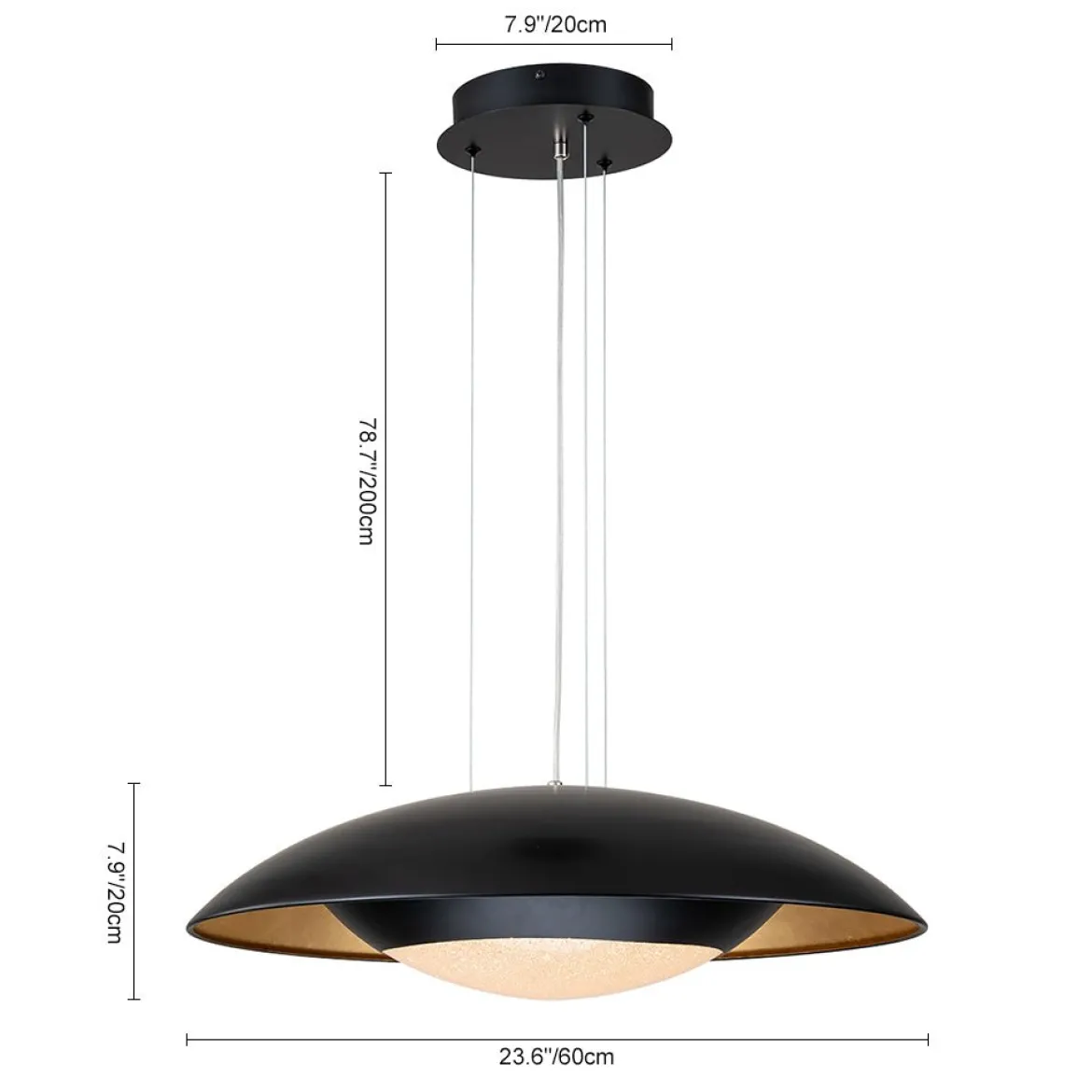 (OpenBox) Contemporary Dimmable Wide UFO LED Pendant Light