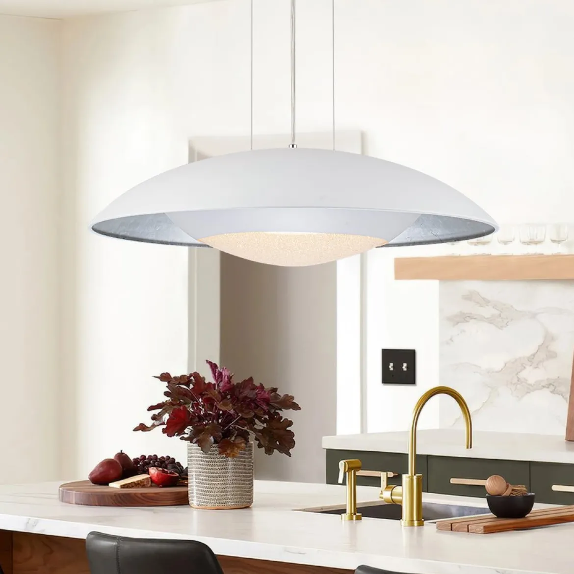 (OpenBox) Contemporary Dimmable Wide UFO LED Pendant Light