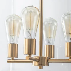 (OpenBox) Contemporary Glass Wide Square Lantern Pendant Chandelier