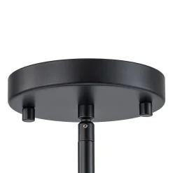(OpenBox) Contemporary Wide Linen Drum Brass Semi Flush Mount
