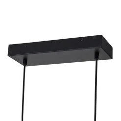 (OpenBox) Dimmable LED Linear Oak Wood Kitchen Island Pendant