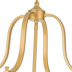 (OpenBox) Farmhouse Wide Clear Glass Cylinder Cage Pendant