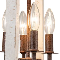 (OpenBox) Farmhouse Wood Cylinder Pendant Light