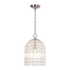 (OpenBox) French Antique Brass Crystal Cage Chandelier