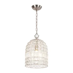 (OpenBox) French Antique Brass Crystal Cage Chandelier