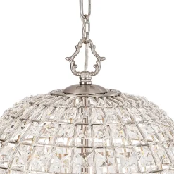 (OpenBox) French Antique Brass Crystal Cage Chandelier