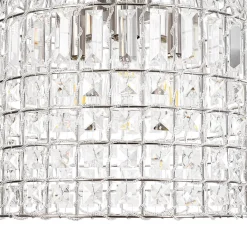 (OpenBox) French Antique Brass Crystal Cage Chandelier