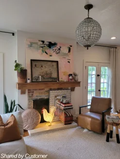 (OpenBox) French Antique Brass Crystal Globe Chandelier