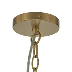 (OpenBox) Glam Brass Cluster Ribbed Glass Globe Bubble Chandelier