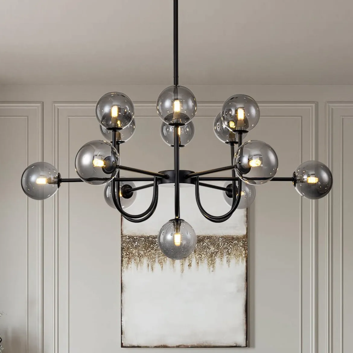 (OpenBox) Glam 13-Light Sputnik Glass Globe Bubble Chandelier