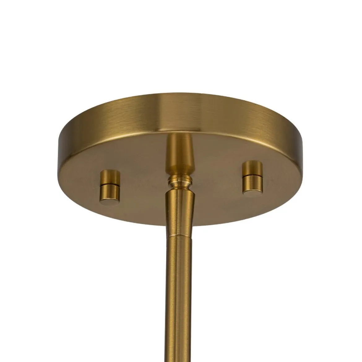 (OpenBox) 4-Light Brass White Linen Wide Drum Cage Pendant Light