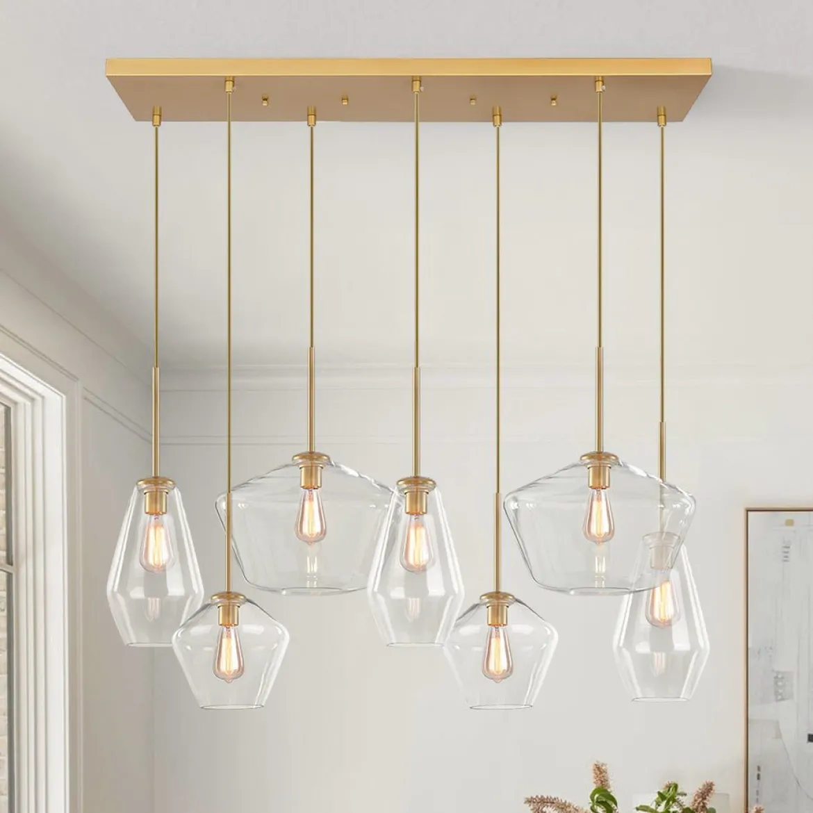 (OpenBox) 7-light Cluster Kitchen Island Pendant Lighting