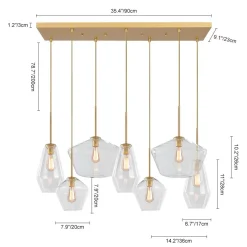 (OpenBox) 7-light Cluster Kitchen Island Pendant Lighting