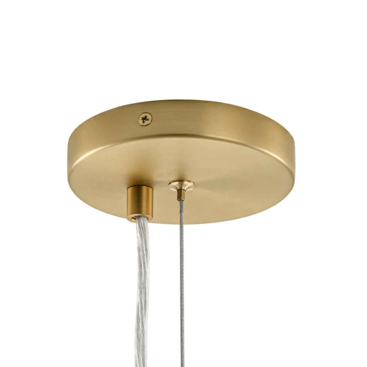 (OpenBox) 6-Light Dimmable Brass Cluster Clear Glass Bubble Sphere Chandelier