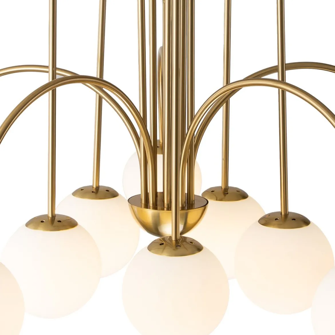(OpenBox) 10-Light Frosted Glass Globe Bubble Chandelier