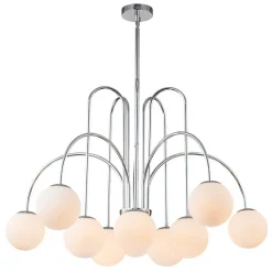 (OpenBox) 10-Light Frosted Glass Globe Bubble Chandelier
