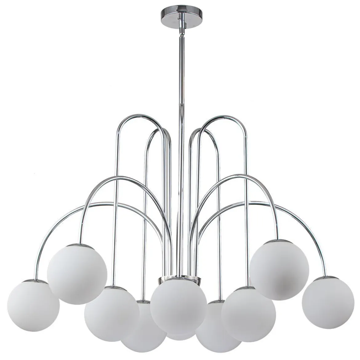 (OpenBox) 10-Light Frosted Glass Globe Bubble Chandelier