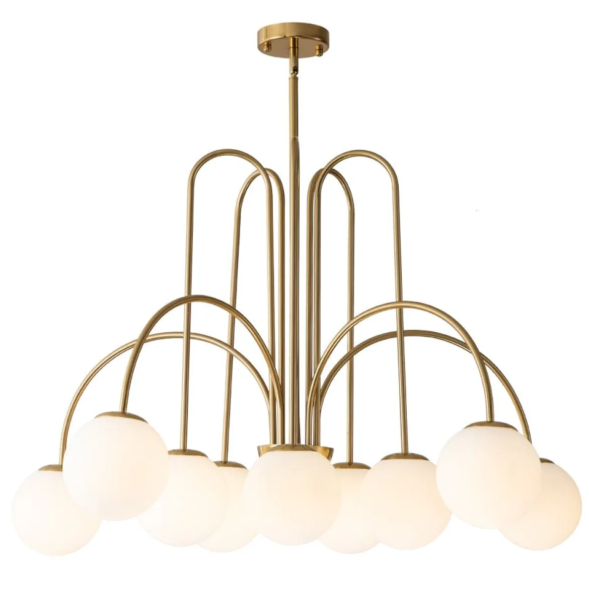 (OpenBox) 10-Light Frosted Glass Globe Bubble Chandelier