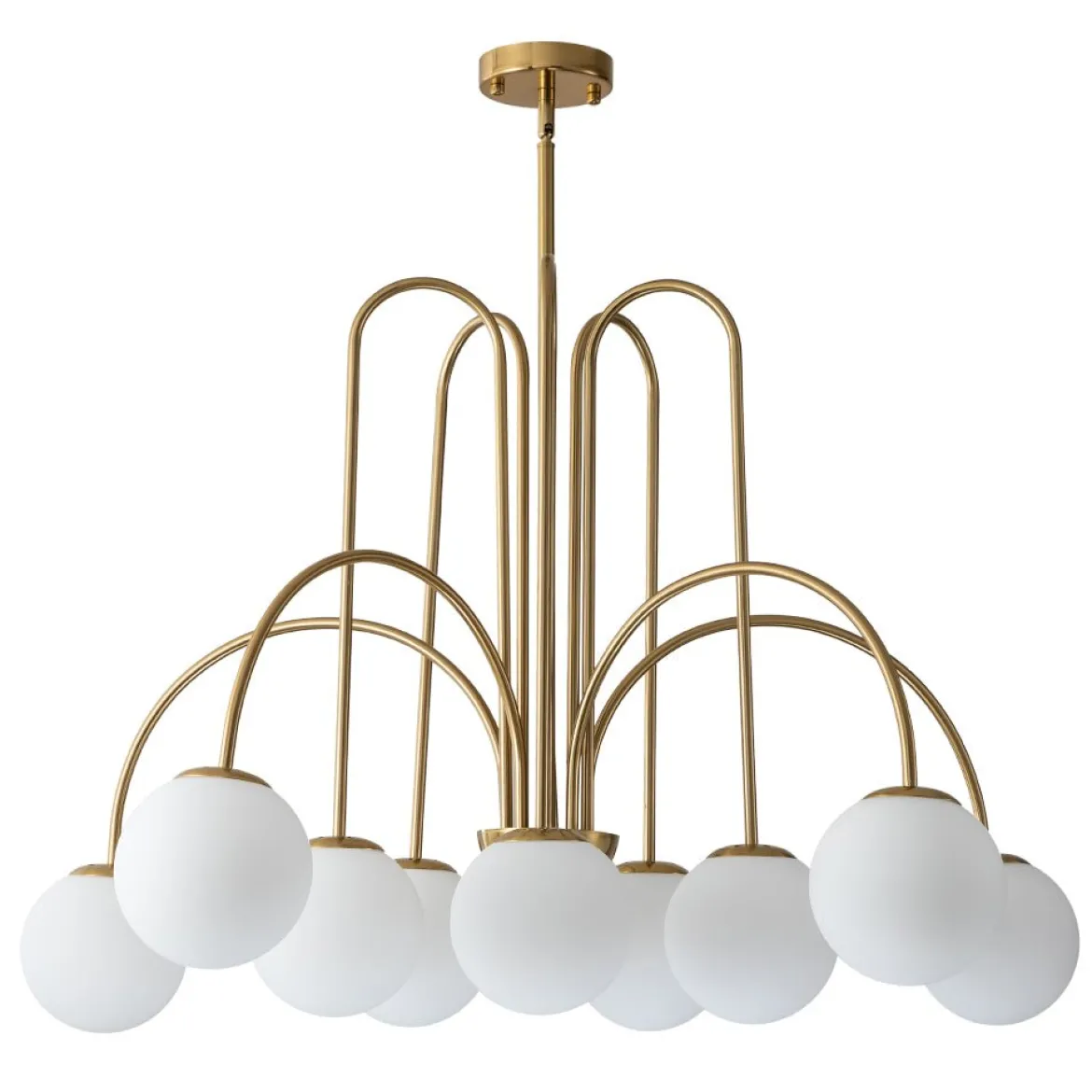 (OpenBox) 10-Light Frosted Glass Globe Bubble Chandelier
