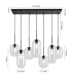 (OpenBox) 7-light Kitchen Island Cluster Pendant Chandelier