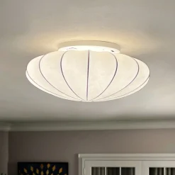 (OpenBox) Mid-Century Modern White Flush Mount Light