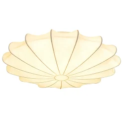 (OpenBox) Mid-Century Modern White Flush Mount Light