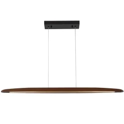 (OpenBox) Minimalist Linear Wood Dimmable LED Island Pendant