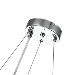 (OpenBox) Modern Chrome Round Drum Crystal Chandelier