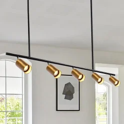 (OpenBox) Modern 5-Light Linear Semi Flush Track Light