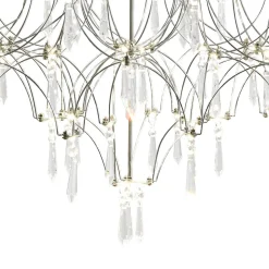 (OpenBox) Modern Luxe Glam Starry Sky LED Crystal Chandelier