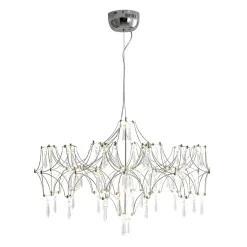 (OpenBox) Modern Luxe Glam Starry Sky LED Crystal Chandelier
