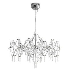 (OpenBox) Modern Luxe Glam Starry Sky LED Crystal Chandelier