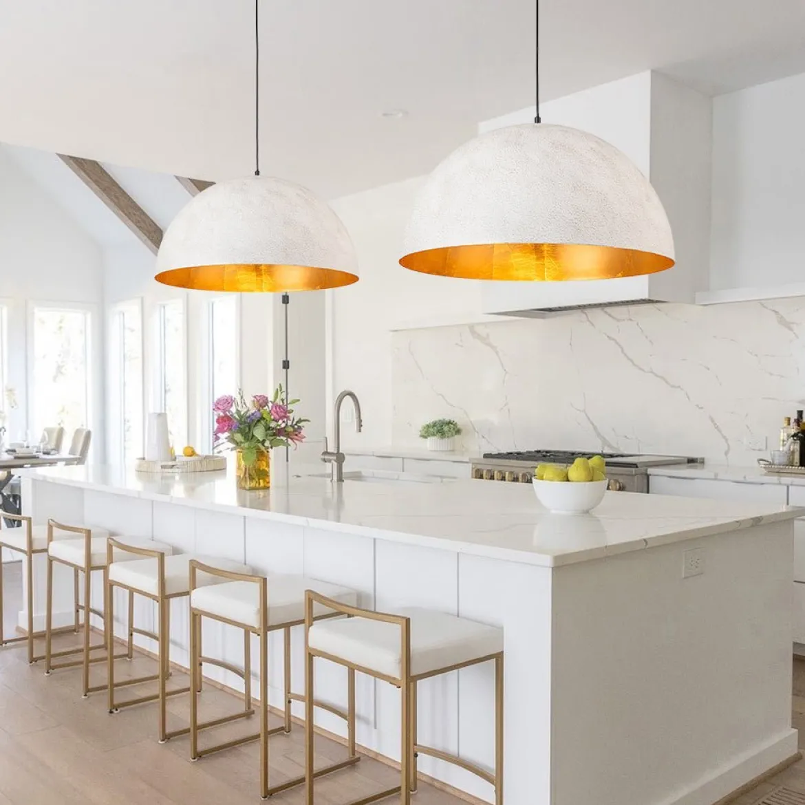 (OpenBox) Oversized Metal Dome Pendant Light