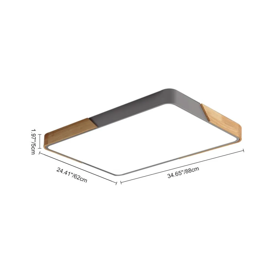 (OpenBox) Rectangle LED Flush Mount Light