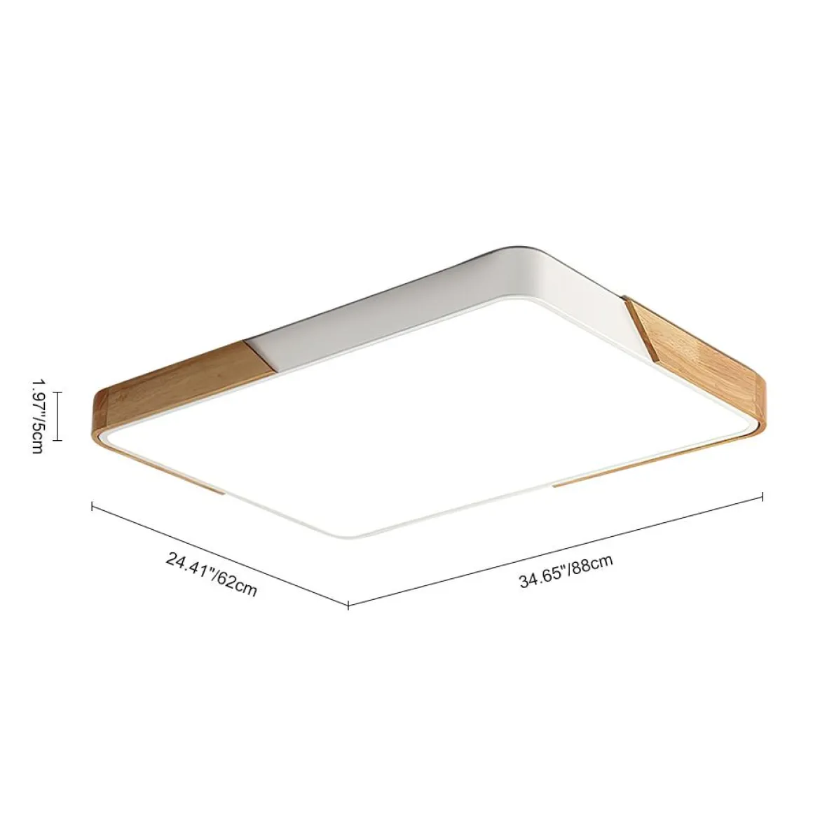 (OpenBox) Rectangle LED Flush Mount Light