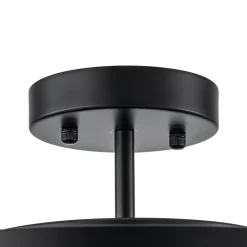 (OpenBox) Tiered Hammered Water Glass Round Semi Flush Mount
