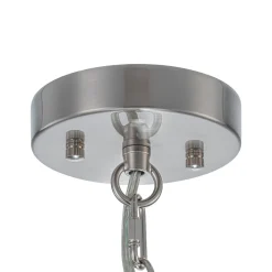 (OpenBox) Tiered Hammered Water Glass Round Semi Flush Mount