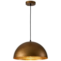 (OpenBox) Vintage Luxe Oversized Hammered Dome Pendant