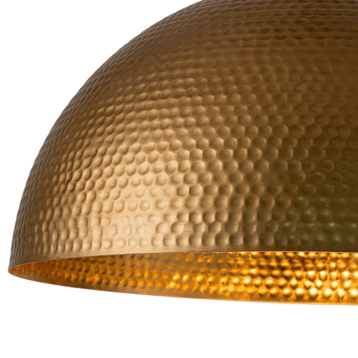 (OpenBox) Vintage Luxe Oversized Hammered Dome Pendant