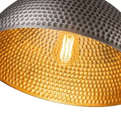 (OpenBox) Vintage Luxe Oversized Hammered Dome Pendant