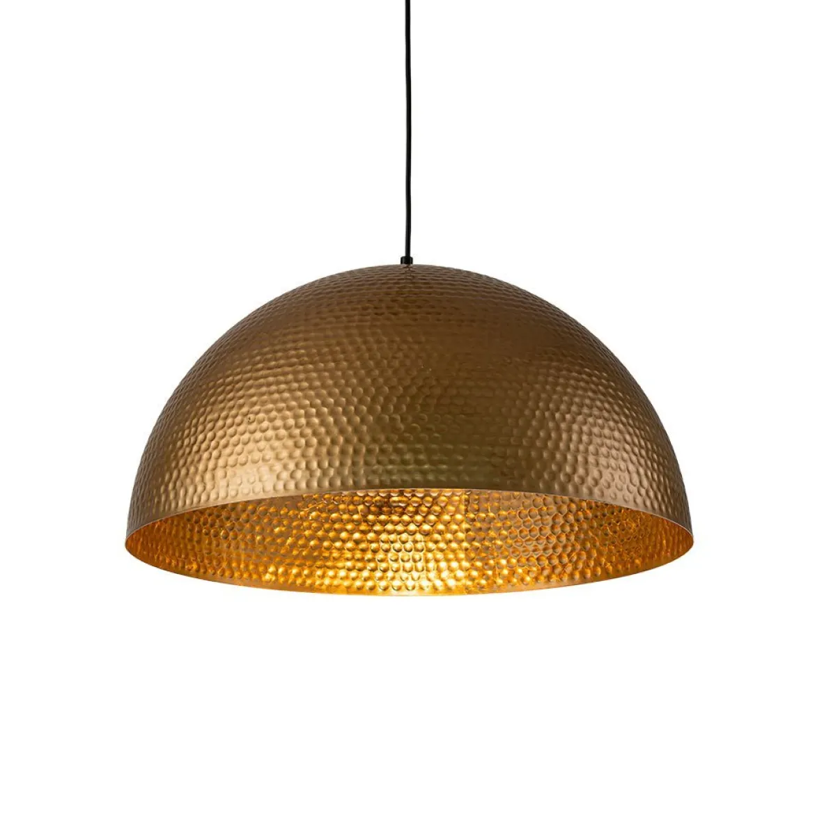 (OpenBox) Vintage Luxe Oversized Hammered Dome Pendant