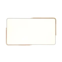 Rectangle Wood Dimmable LED Flush Mount Ceiling Light