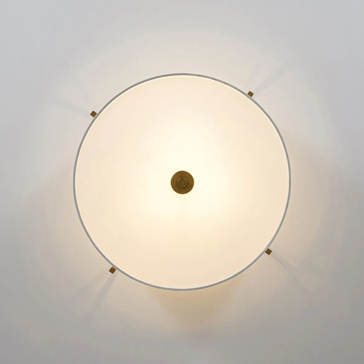 Retro Wide Drum Round Linen Cage Semi Flush Mount