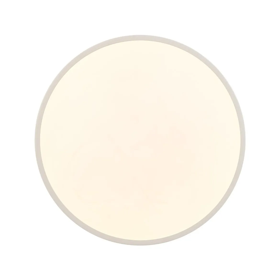 Scandinavian Brass White Round Dimmable LED Semi Flush Light