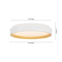 Scandinavian 5CCT Dimmable LED Round Flush Mount Light