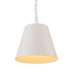 Scandinavian 1-Light Geometric White Kitchen Pendant Light