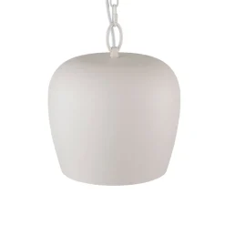 Scandinavian 1-Light Geometric White Kitchen Pendant Light