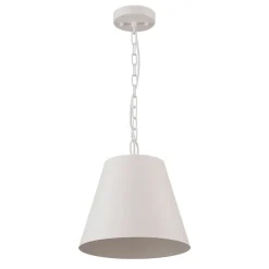 Scandinavian 1-Light Geometric White Kitchen Pendant Light